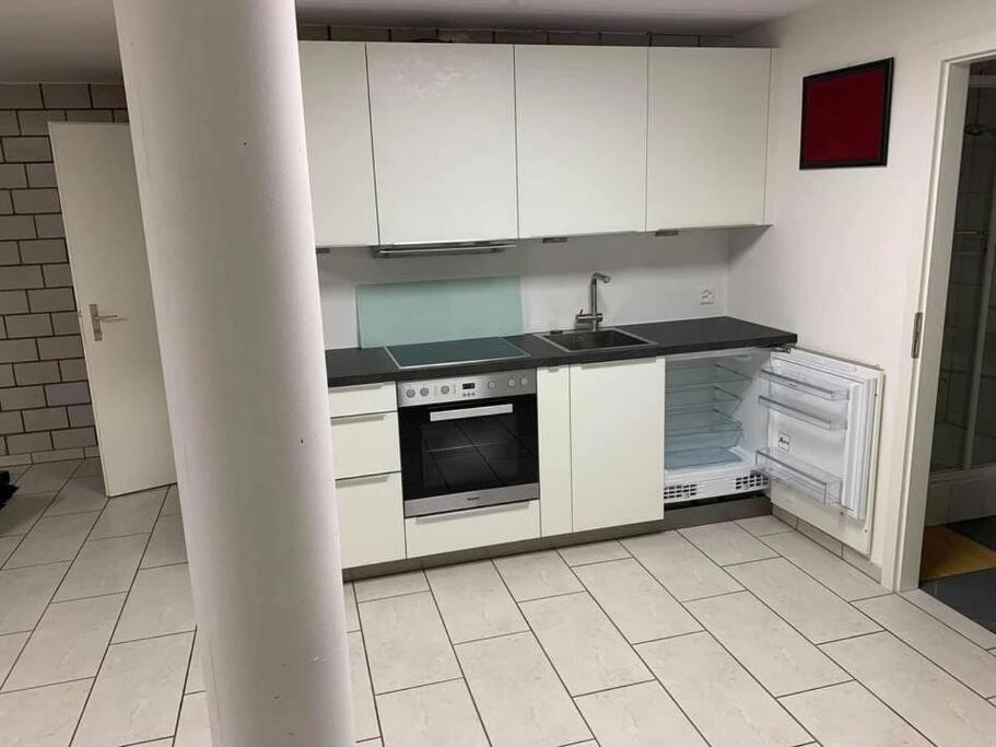 Basel - 5 Mins Away - Modern Basement Studio With Kitchen 35M2 In Муттенц Екстер'єр фото