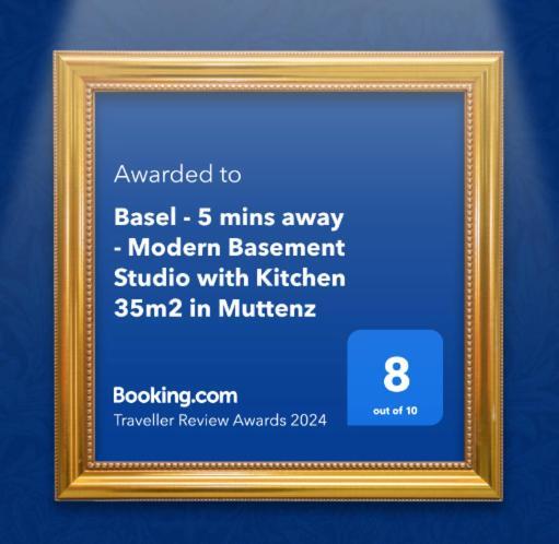 Basel - 5 Mins Away - Modern Basement Studio With Kitchen 35M2 In Муттенц Екстер'єр фото
